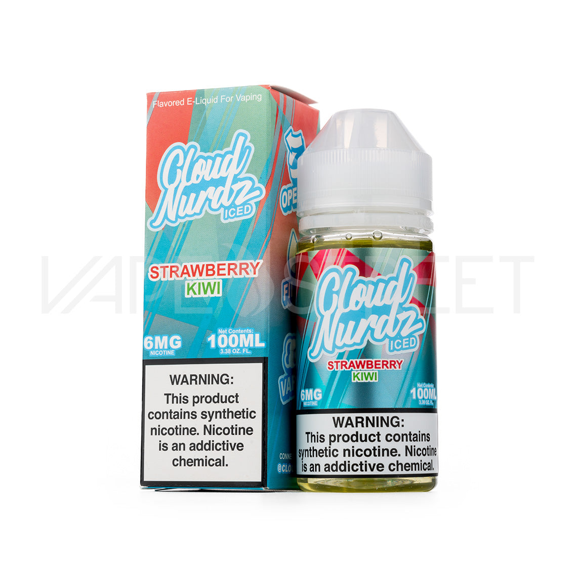 Cloud Nurdz Iced Strawberry Kiwi - 100mL