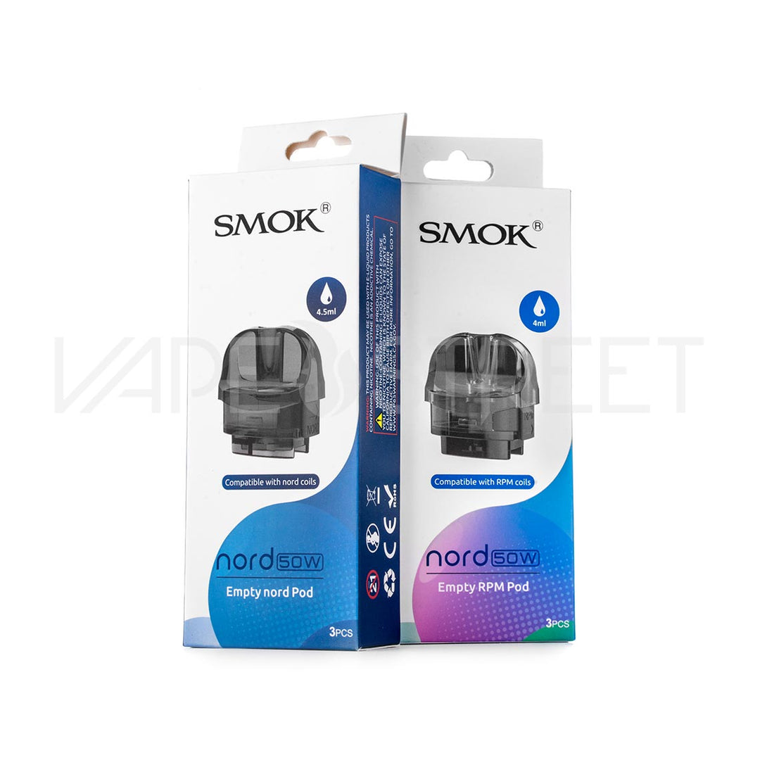 SMOK Nord 50W Empty Replacement Pods 3 Pack