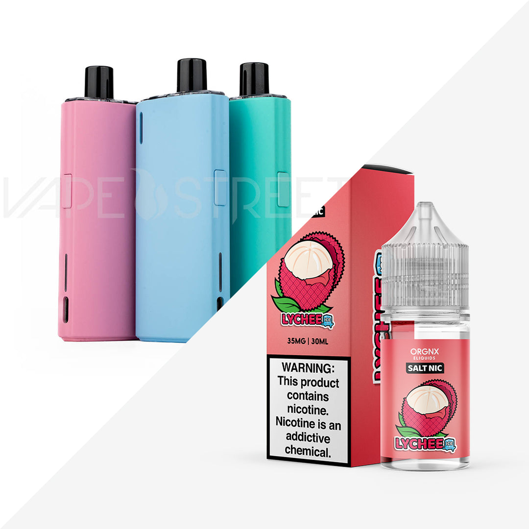 Geekvape Peak and ORGNX Salt Lychee Ice Bundle