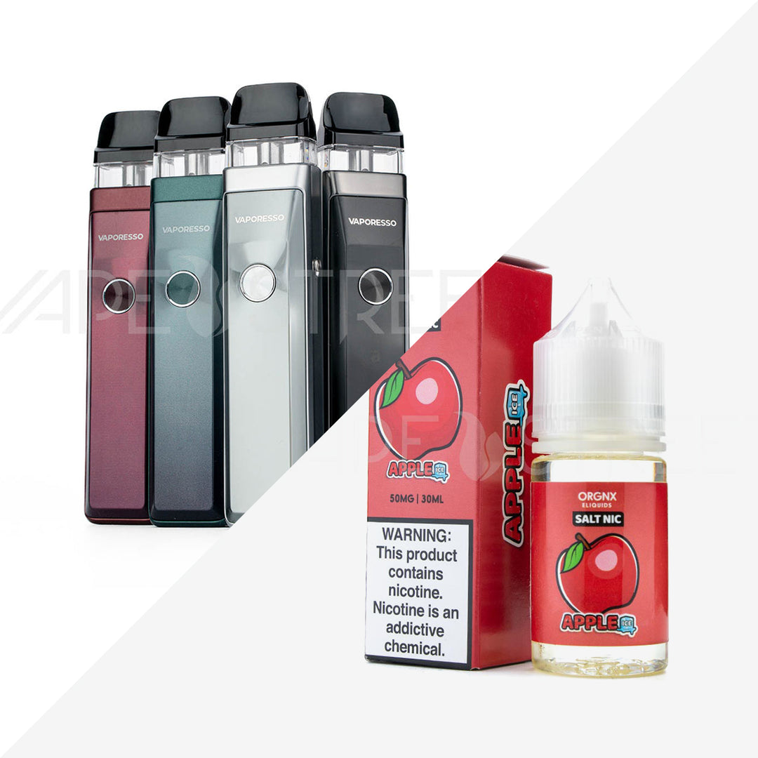 Vaporesso XROS Pro and ORGNX Apple Ice Salt Nic Bundle