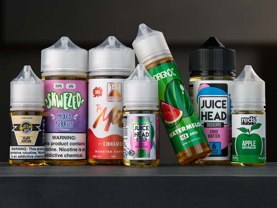 Vape Juice: Vapetasia Killer Kustard, Skwezed Mixed Berries, The Milk Cinnamon, Juice Head Apple Watermelon, ORGNX Watermelon, Juice Head Cake Batter, Reds Apple Watermelon