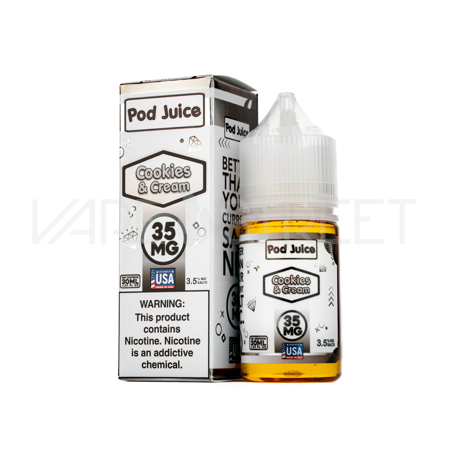 Pod Juice Salt Cookies and Cream 30mL Vape Juice