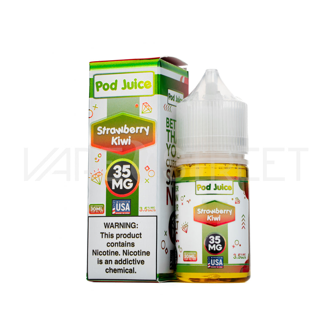 Pod Juice Salt Strawberry Kiwi 30mL Vape Juice