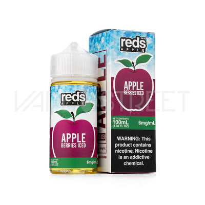 7 Daze Reds Apple Ejuice Berries Iced 100ml