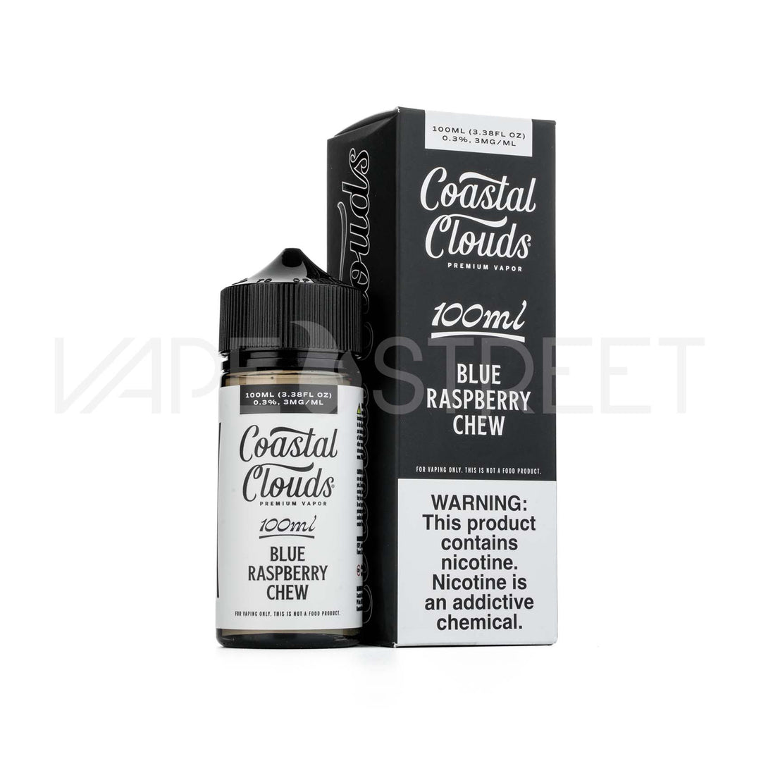 Coastal Clouds Blue Raspberry Chew 100ml Vape Juice