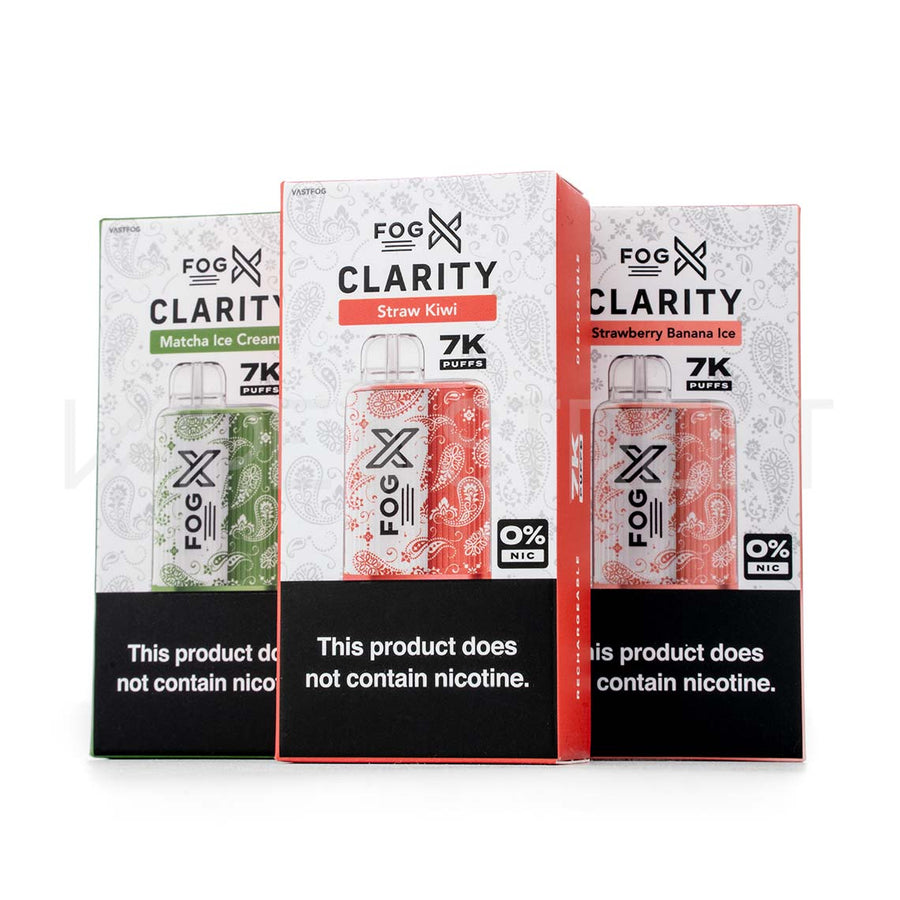 Fog X Clarity Zero Nicotine Disposable 7000 Puffs