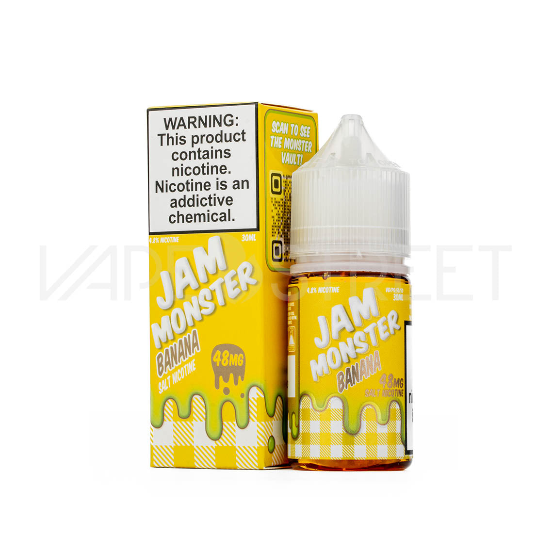 Jam Monster Salt Banana - 30ml | Vape Juice | Vape Street