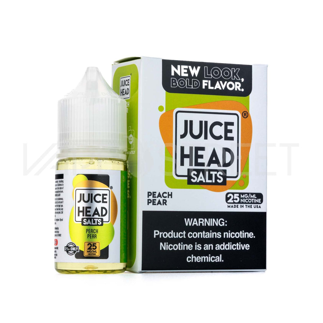 Juice Head Salts Peach Pear 30mL Vape Juice
