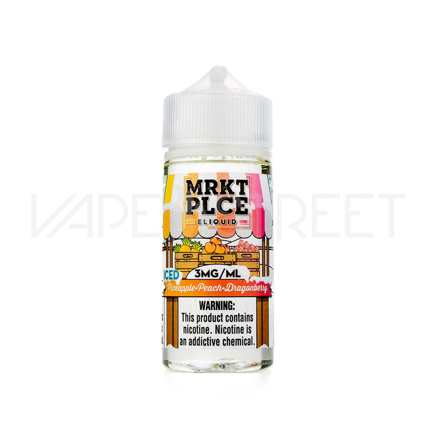 MRKT PLCE E-liquid Iced Pineapple Peach Dragonberry 100ml