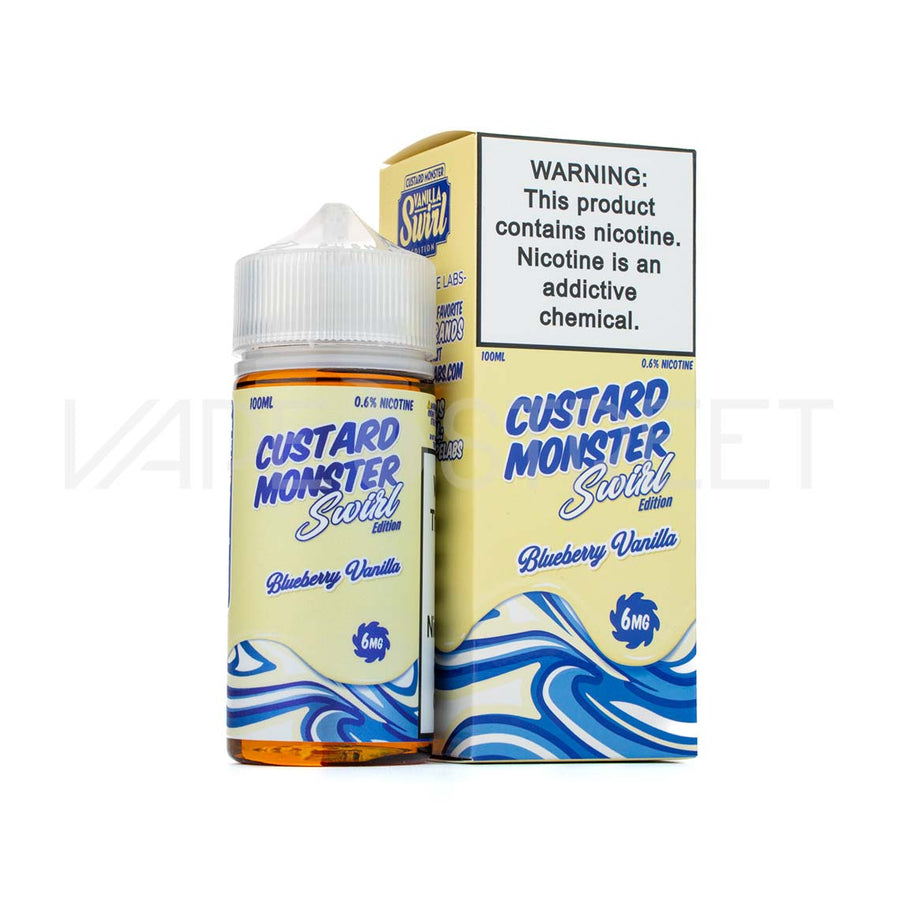 Custard Monster Swirl Edition Blueberry Vanilla 100mL Vape Juice