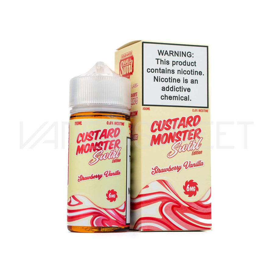 Custard Monster Swirl Edition Strawberry Vanilla 100mL Vape Juice