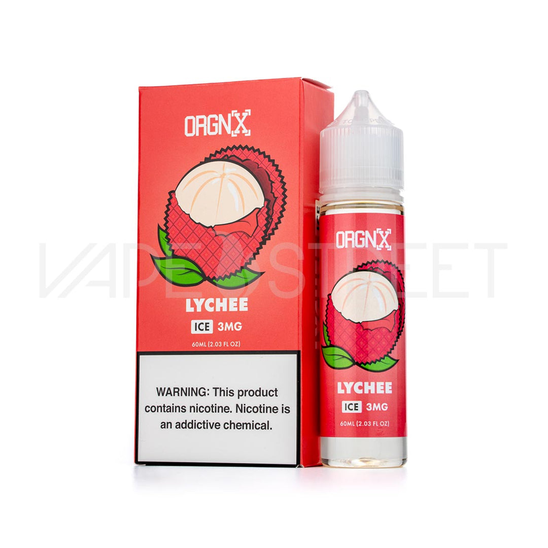 ORGNX Eliquids Lychee Ice 60mL Vape Juice