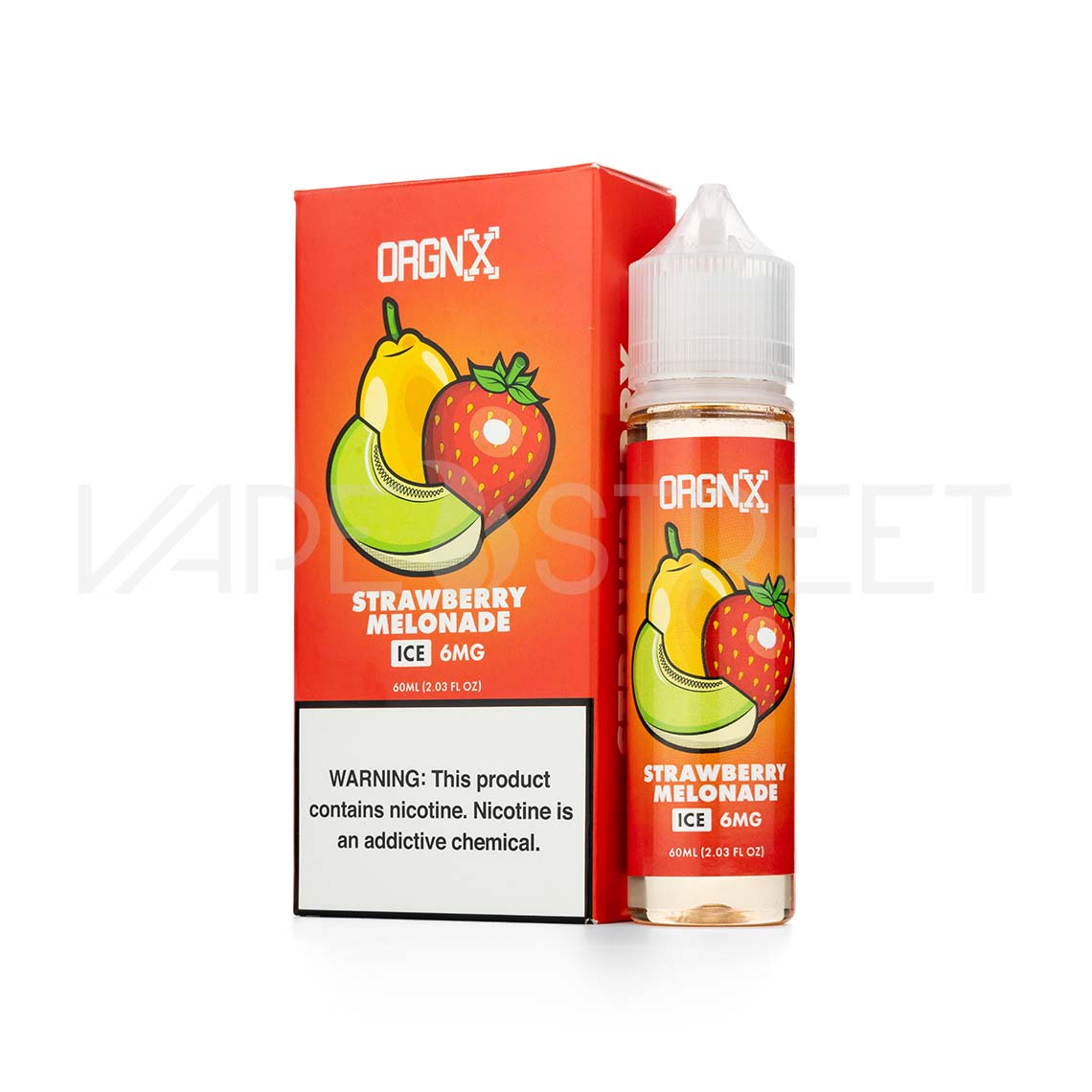 ORGNX Eliquids Strawberry Melonade Ice
