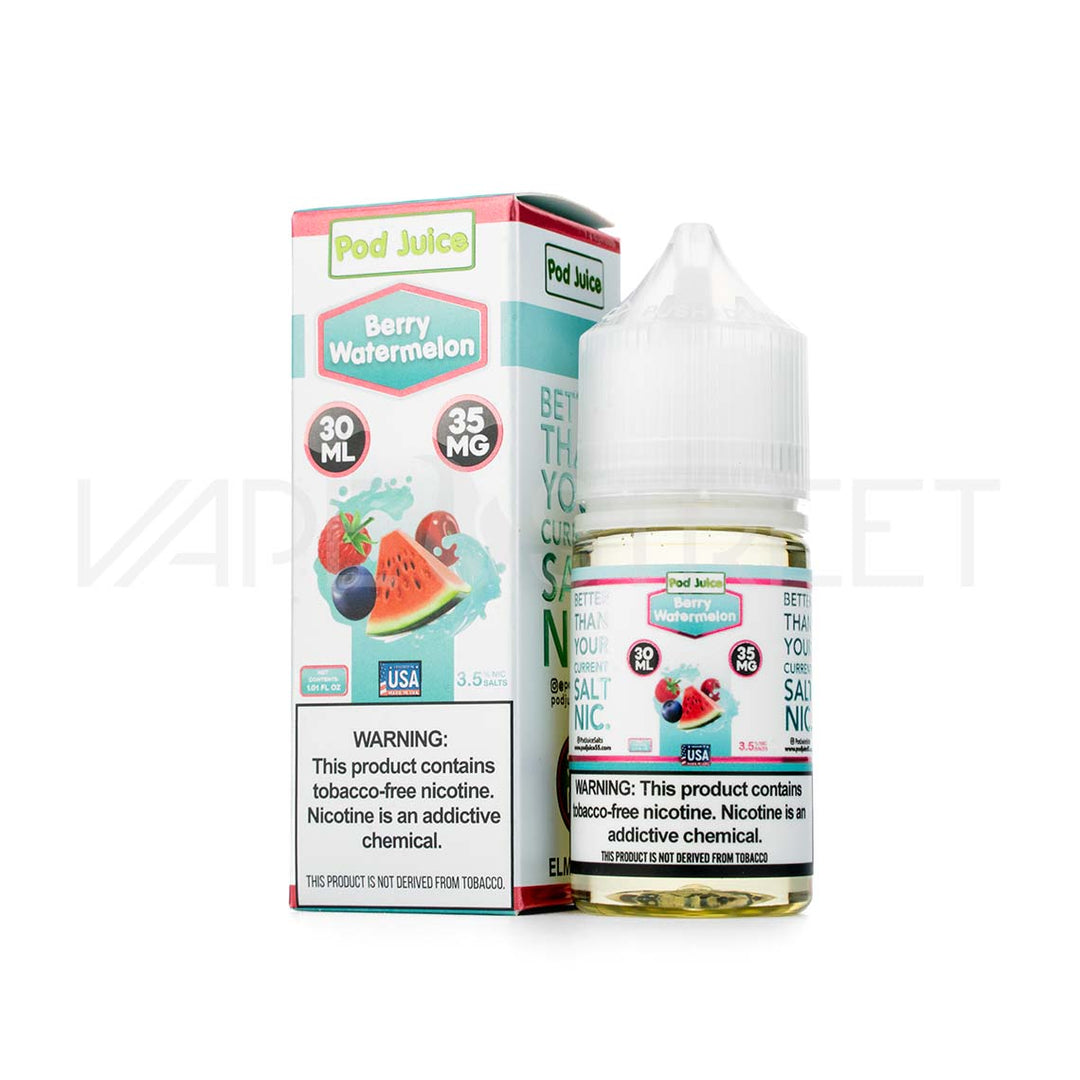 Pod Juice Salt Berry Watermelon - 30ml | Vape Street Pod Juice Salt Berry Watermelon - 30ml | Vape Street