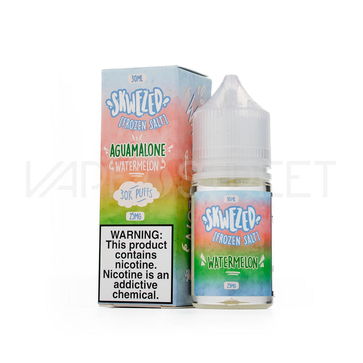 Skwezed Salt Frozen Aguamalone Watermelon 30mL Vape Juice