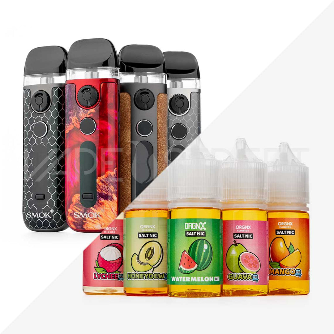 SMOK Novo 5 Pod System and ORGNX Salt Nic E-liquid