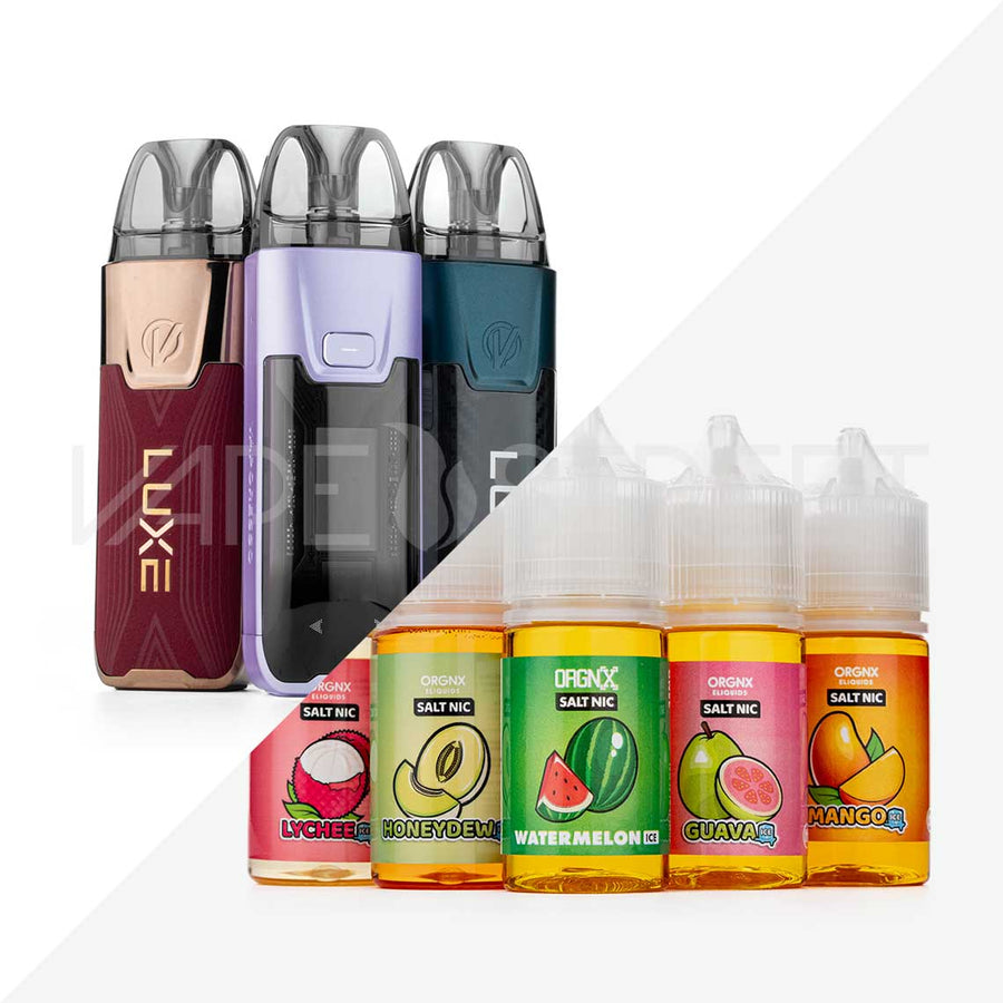 Vaporesso Luxe XR Max 2 and ORGNX Salt Nic E-liquid