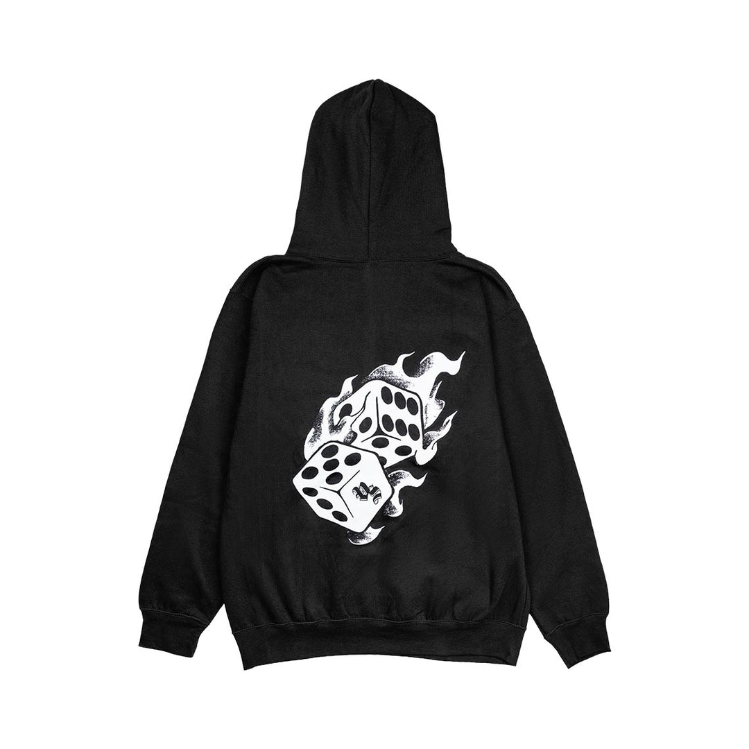 Vape Street Black Fire Dice Hoodie
