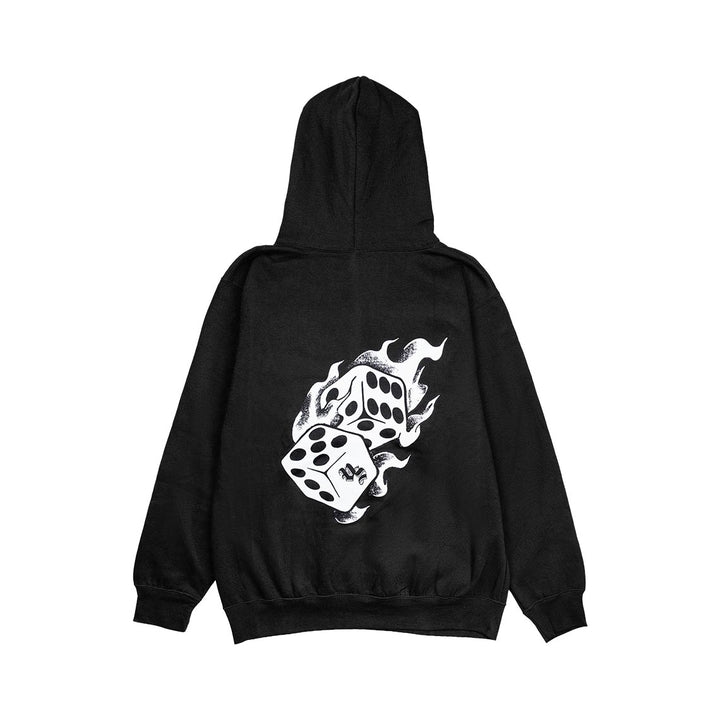 Vape Street Black Fire Dice Hoodie