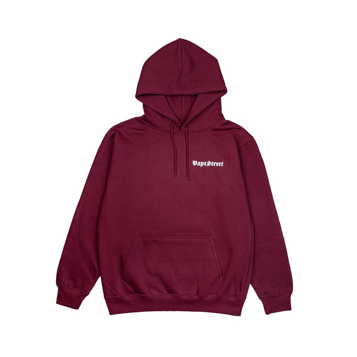 Vape Street Burgundy Fire Dice Hoodie