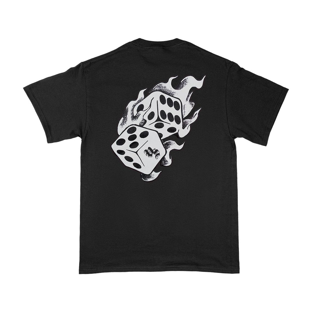 Vape Street Black Fire Dice T-Shirt