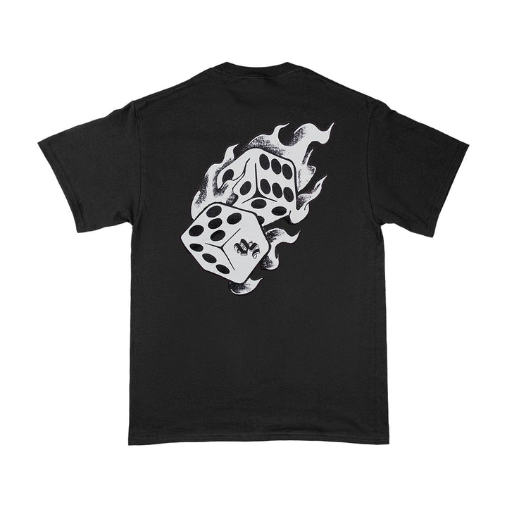 Vape Street Black Fire Dice T-Shirt