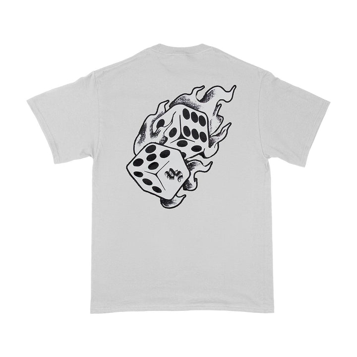 Vape Street White Fire Dice T-Shirt