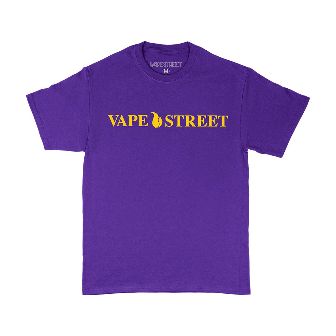 Vape Street Purple Yellow VSOP T-Shirt Front Design