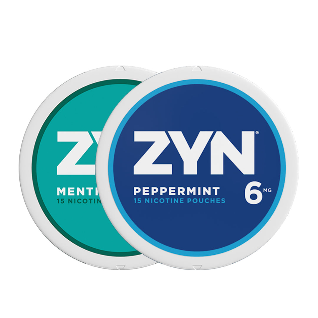 Zyn Nicotine Pouches Peppermint and Menthol 6mg Vape Street