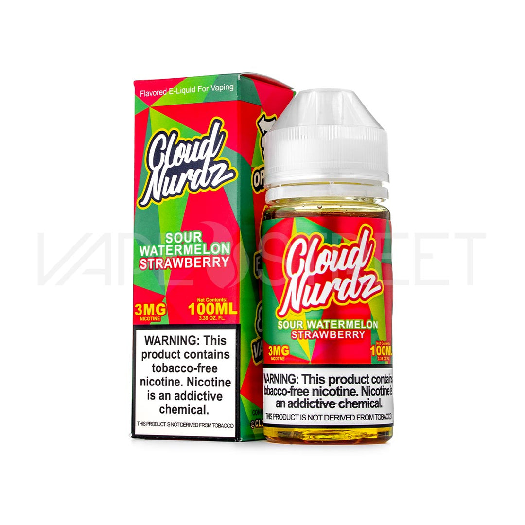 Cloud Nurdz TFN Sour Watermelon Strawberry - 100mL | Vape Juice | Vape Street Cloud Nurdz TFN Sour Watermelon Strawberry - 100mL | Vape Juice | Vape Street