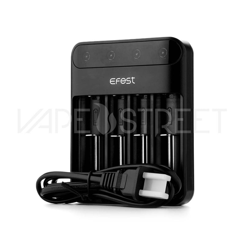 Efest LUSH Q4 4-Bay Intelligent LED Battery Charger with Cable