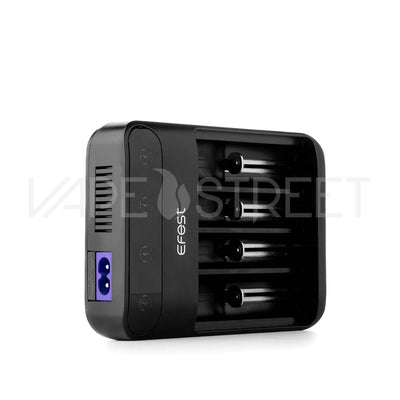 Efest LUSH Q4 4-Bay Intelligent LED Battery Charger port