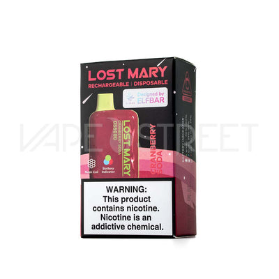 Lost Mary Elf Bar OS5000 Disposable Device Cranberry Soda