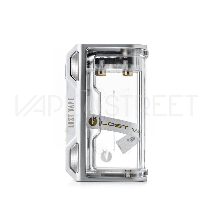 Lost Vape Thelema Quest Box Mod SS Clear Side