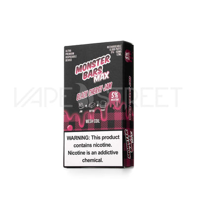 Monster Bars Max Disposable Device 6000 Puffs Black Cherry Jam