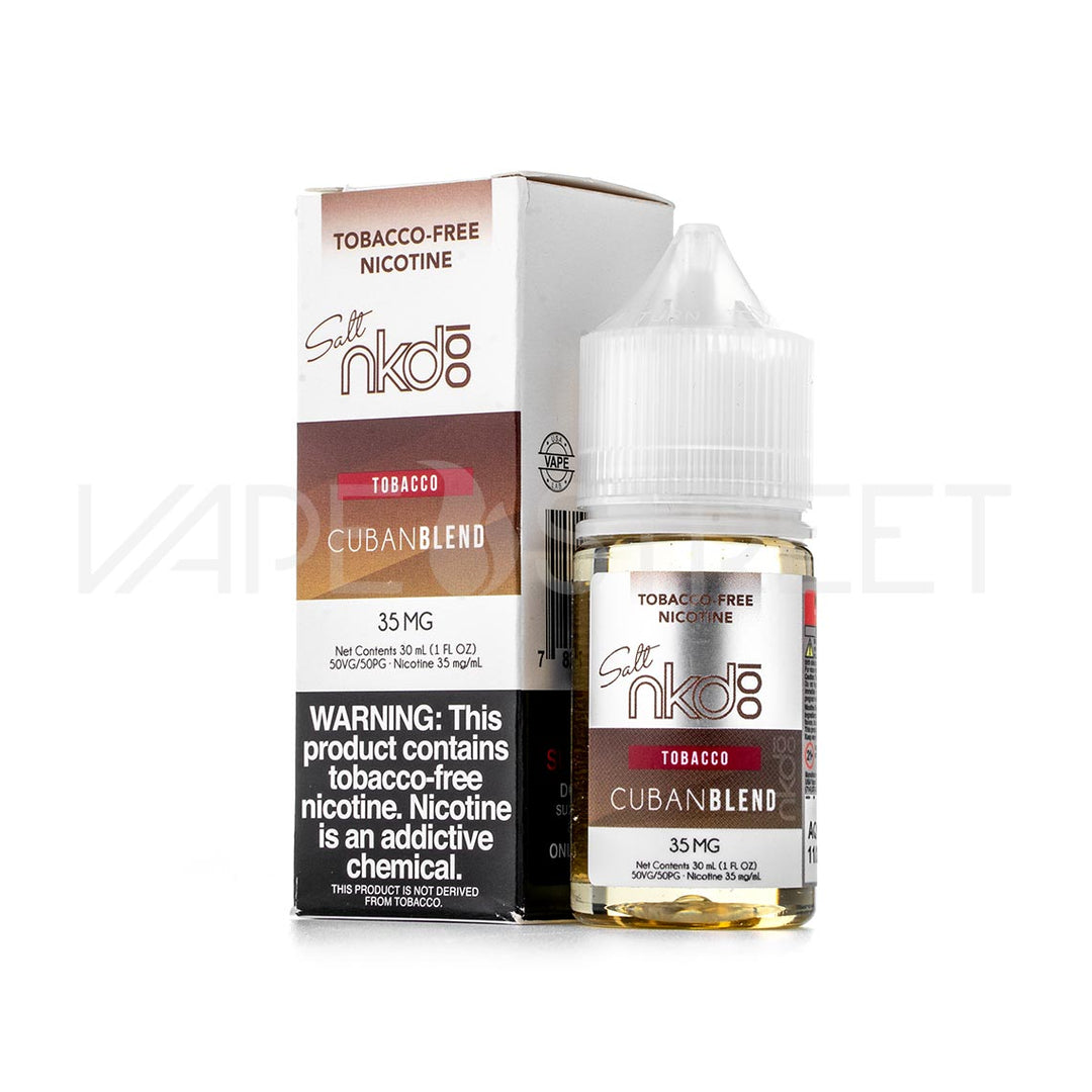 NKD 100 TFN Salt Tobacco Cuban Blend - 30mL | E-Liquid | Vape Street NKD 100 TFN Salt Tobacco Cuban Blend - 30mL | E-Liquid | Vape Street