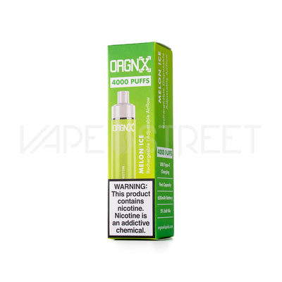 ORGNX Rechargeable Disposable Device 4000 Puffs Melon Ice