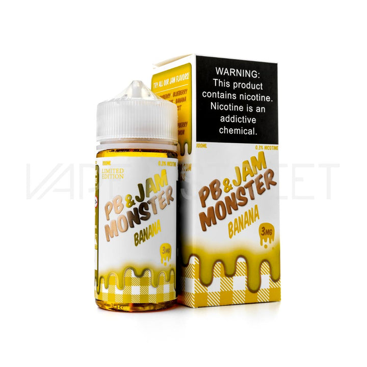 PB & Jam Monster Banana 100mL Freebase Nicotine Vape Juice