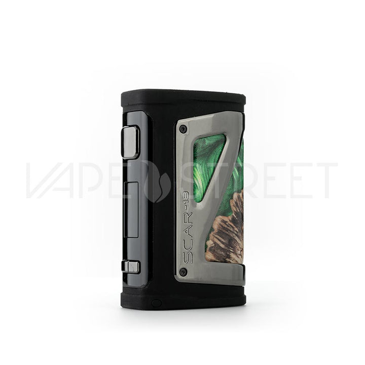 SMOK SCAR-18 230W Box Mod Green Stabilizing Wood Front