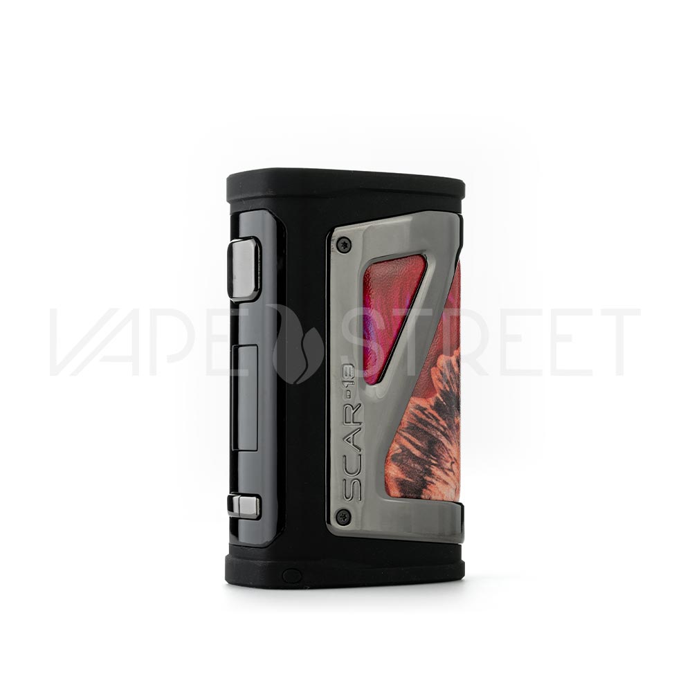 SMOK SCAR-18 230W Box Mod Red Stabilizing Wood Front