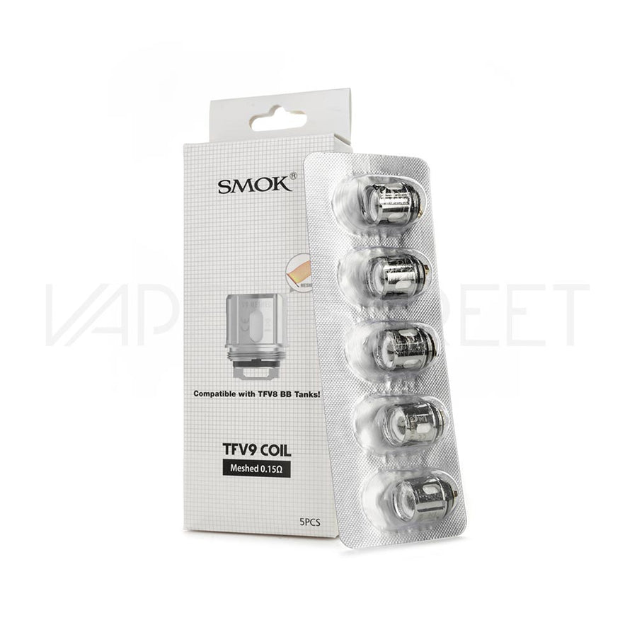 SMOK TFV9 Replacement Coils - 5 Pack | Vape Street SMOK TFV9 Replacement Coils - 5 Pack | Vape Street