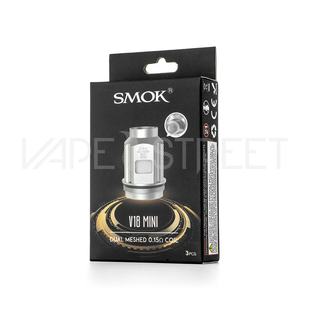 SMOK V18 Mini Replacement Coils Dual Meshed 0.15ohm Coil Pack