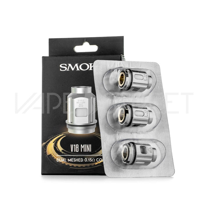 SMOK V18 Mini Replacement Coils Dual Meshed 0.15ohm Coil 3 Pieces