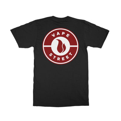 Vape Street Badge Logo Black T-Shirt
