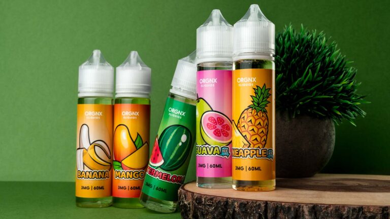 ORGNX E-Liquids Banana, Mango, Watermelon, Guava, and Pineapple