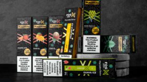 FOG X Vapor: Strawberry Wafer, Mango Ice, Lychee Ice, Pineapple Ice, White Grape Ice, Frozen Mint, Guava Ice