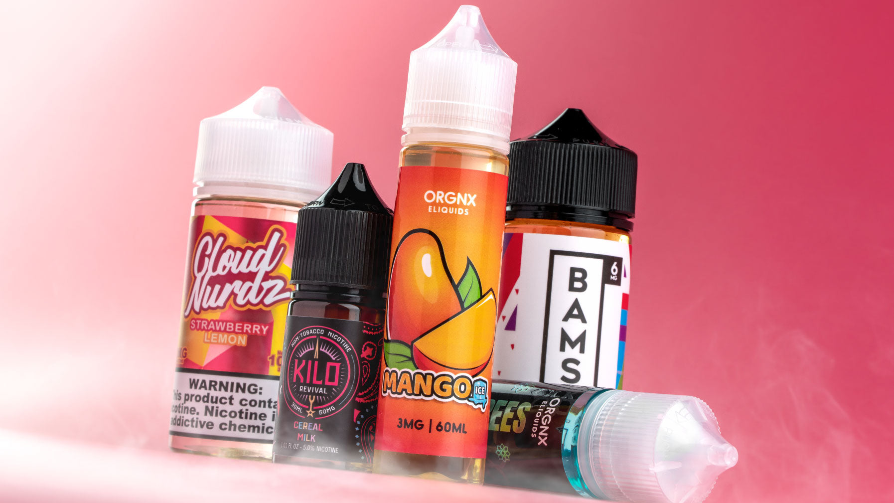Vape Street Best E-liquid Vape Flavor 2022: ORGNX E-Liquids, Cloud Nurdz, Kilo E-Liquids, Bams Cannoli
