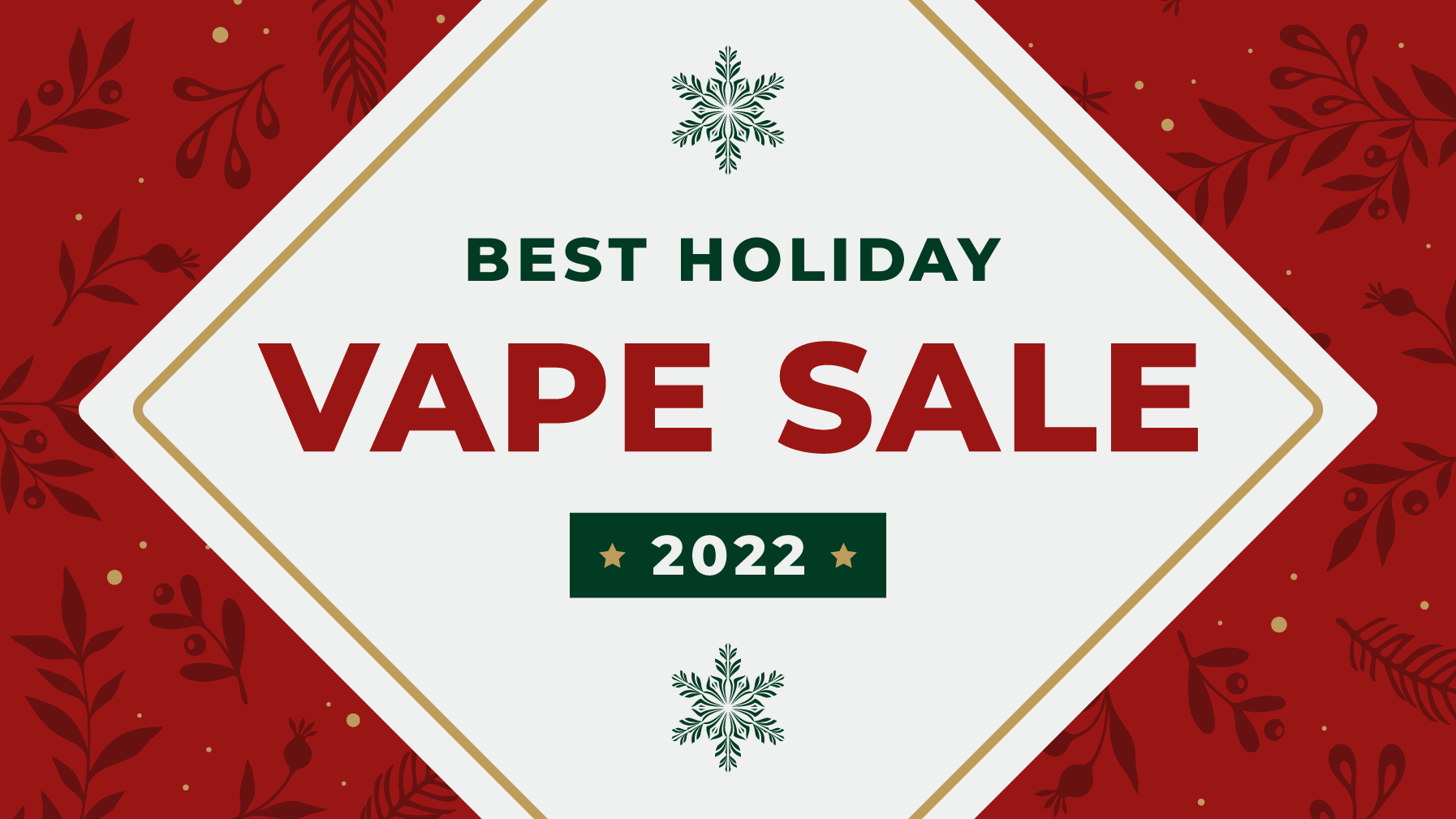 Best Holiday Vape Sale: FOG X Magnum XXL, ORGNX Eliquids TFN ZeroºDegrees, Caliburn A2S 15W Pod System