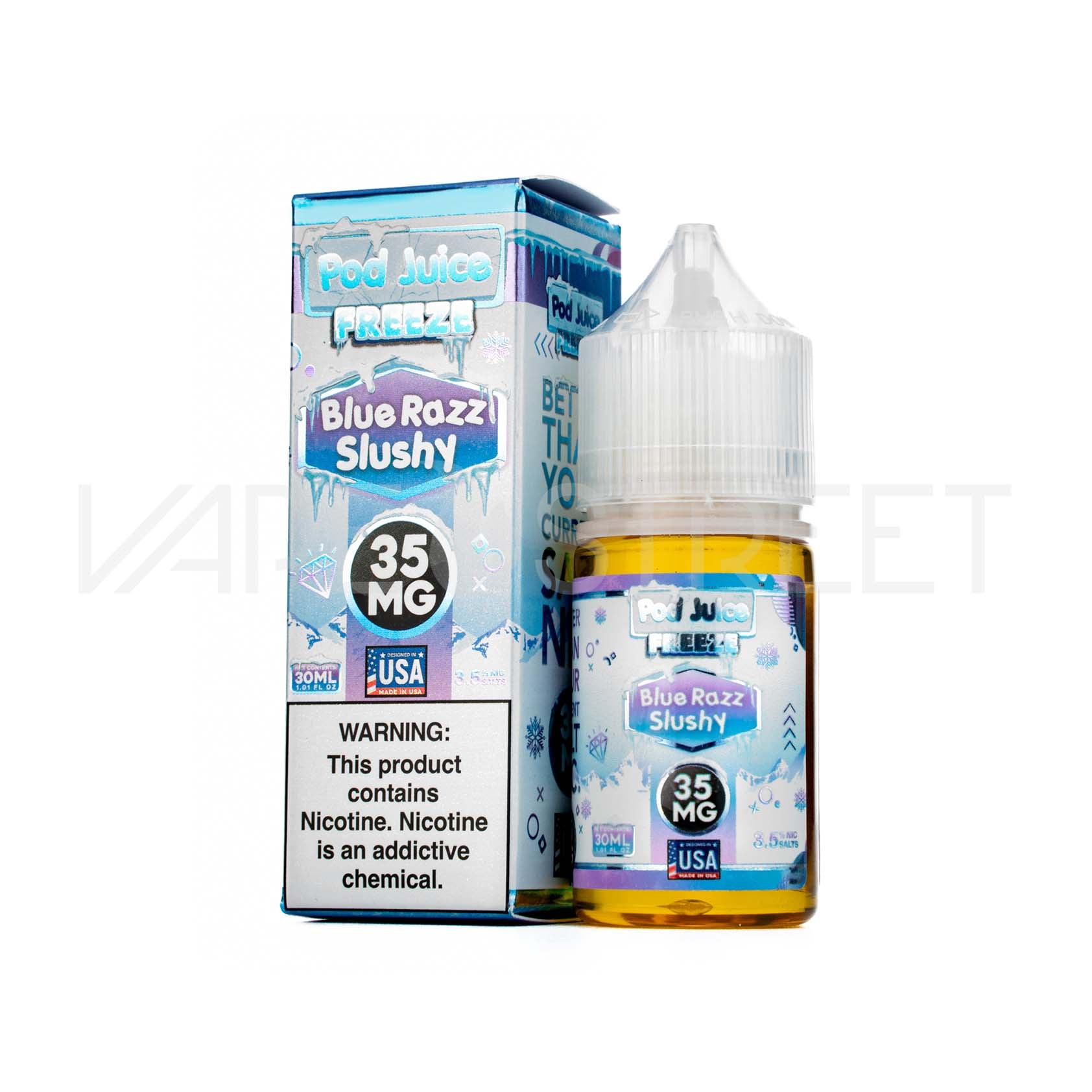 2603-Pod-Juice-Salt-Freeze-Blue-Razz-Slushy Pod Juice Salt Freeze Blue Razz Slushy 30mL Vape Juice