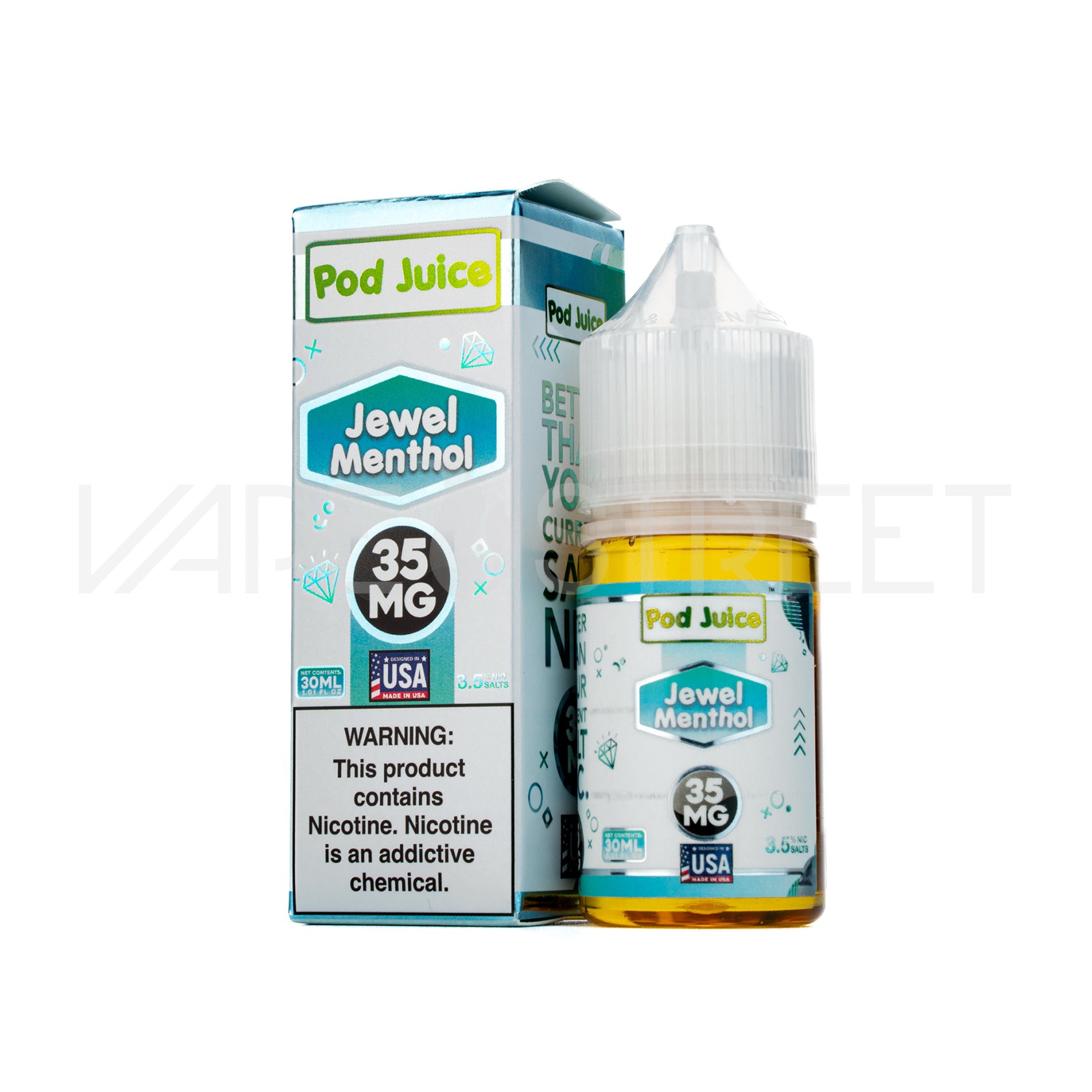 2603-Pod-Juice-Salt-Jewel-Menthol Pod Juice Salt Jewel Mint 30mL Vape Juice